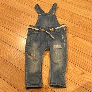 Zara 9-12m denim romper